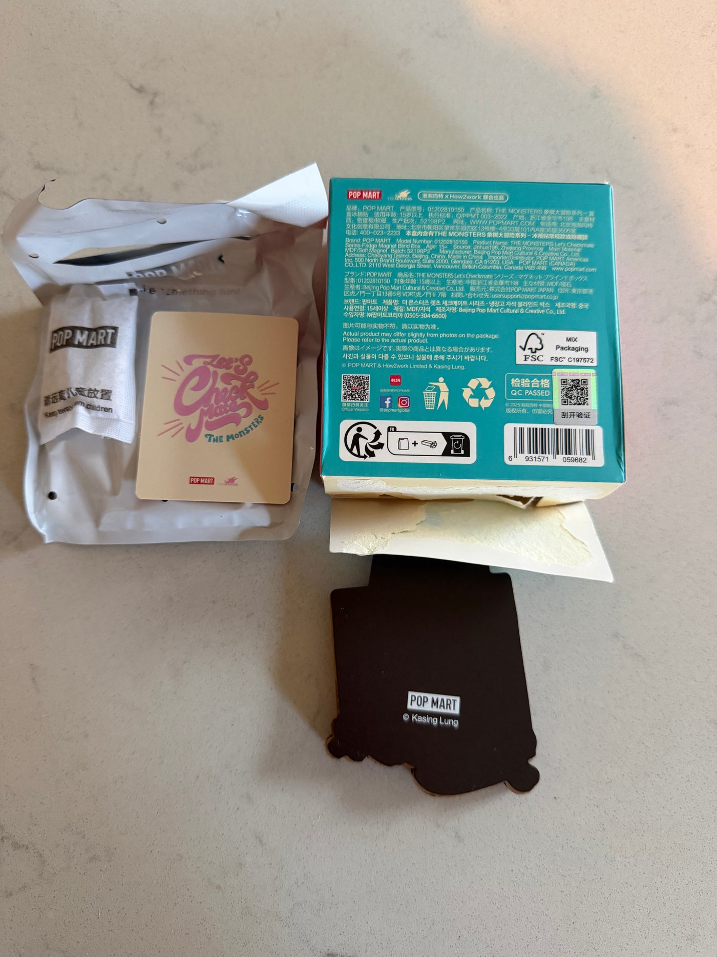 Pop Mart Labubu The Monsters Let's Checkmate Rook Fridge Magnet USA New with Box