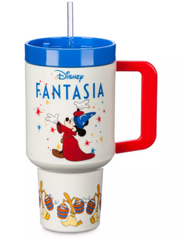 Disney Parks Sorcerer Mickey Mouse Travel Cup – Fantasia New With Tag