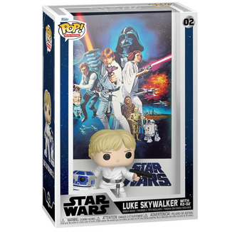 Funko Pop! Movie Poster Star Wars A New Hope Luke Skywalker w R2-D2 New With Box