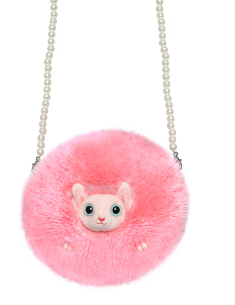 Universal Studios Harry Potter Pink Pygmy Puff Plush Crossbody Purse New W Tag