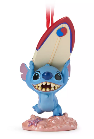 Disney Stitch with Surfboard Sketchbook Christmas Ornament Lilo and Stitch New