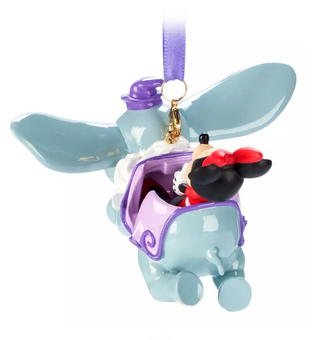 Disney Play in the Park Minnie with Dumbo Sketchbook Christmas Ornament New Tag