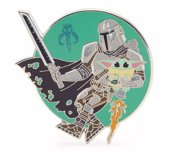 Disney Parks Din Djarin and Grogu Pin – Star Wars: The Mandalorian and Grogu New