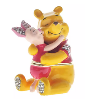 Disney Parks Winnie the Pooh and Piglet Trinket Box by Arribas New with Box