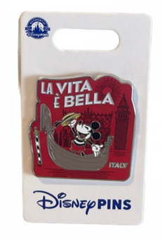 Disney Parks Epcot World Showcase Italy La Vita Bella Pin New with Card