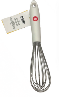 M&M's World White Red Lentil Whisk New with Tag