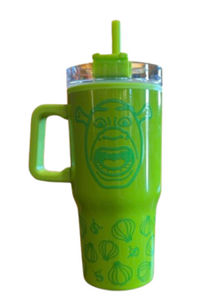 Universal Studios Shrek Green Onion Handled Tumbler New with Tag