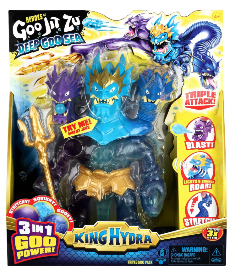 Heroes of Goo Jit Zu King Hydra Deep Goo Sea Figure Toy New With Box