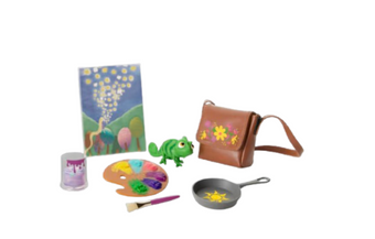 American Girl Disney Rapunzel Painting Accessories & Pascal for 18inch Doll New