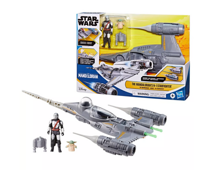 Disney Star Wars The Mandalorian's N-1 Starfighter and Figure Set