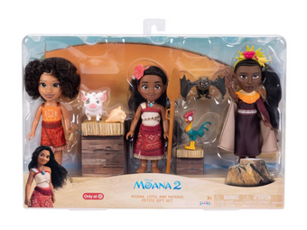 Disney Moana 2 6" Moana, Loto & Matangi Petite Gift Set Toy New With Box