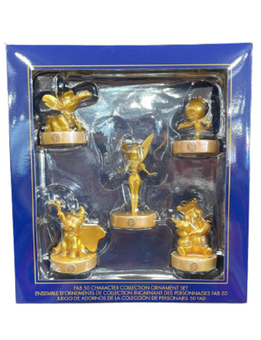 Disney WDW 50th Fab 50 Magic Kingdom Christmas Ornament Set with Tinker Bell New