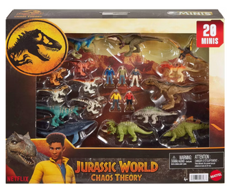 Jurassic World Chaos Theory Mini Figure Set - 20pk Toy New With Tag