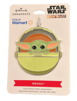 Hallmark Star Wars Mandalorian The Child Grogu Metal Christmas Ornament New Tag