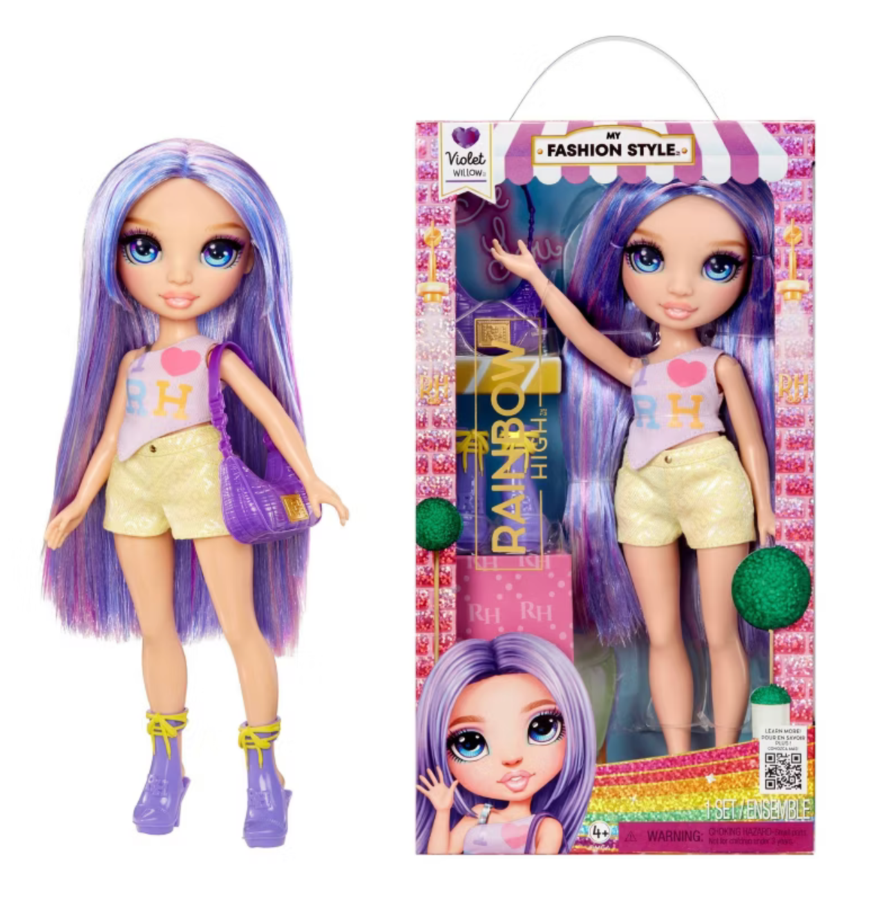 Rainbow High My Fashion Style Violet Purple 11" Fashion Doll Toy New With Box