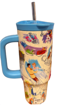 Disney Parks Character Sketches Travel Tumbler New With Tag