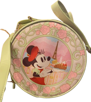 Disney Parks Epcot France Minnie Mouse Eiffel Tower Purse Crossbody Bag New Tag