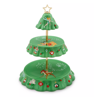 Disney Classics Christmas Tree Mickey and Friends Holiday Tiered Tray New
