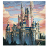 Disney Parks WDW 50th Magical Celebration Castle Tapestry Woven Wallhanging New