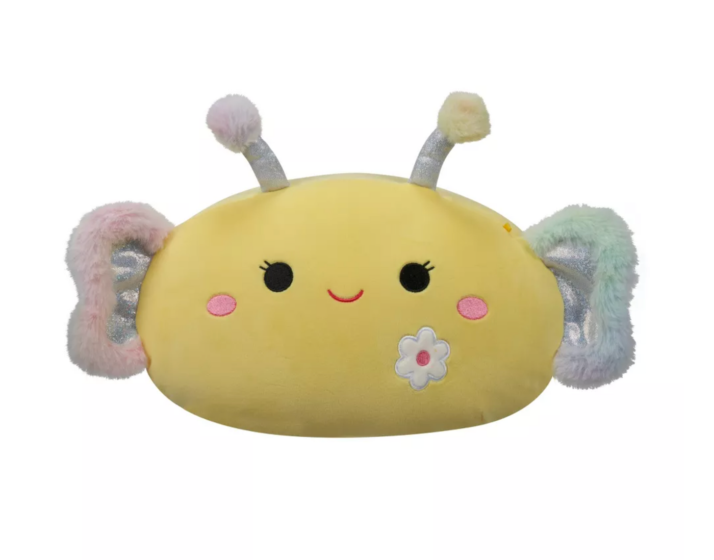 Squishmallows 12" Nixie Yellow Butterfly with Flower Embroidery Plush New w Tag