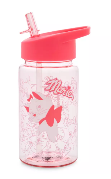 Disney Parks Marie The Aristocats Water Bottle with Plush Carrier New with Tag