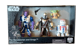 Disney Parks Mandalorian Grogu Action Figure Toy Star Wars Zeb R5-D4 droid New