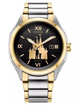 Disney Parks Walt Disney & Mickey Partners Fantasyland Castle Watch Citizen New
