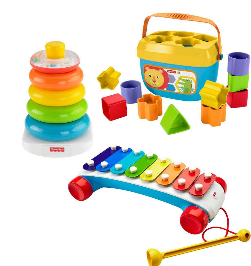 Fisher-Price Classic Infant Trio Gift Set Toy New With Box