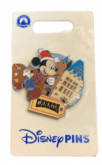 Disney Parks Epcot Mickey Mouse Traveling Canada Pin New with Card