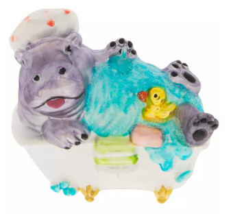 Robert Stanley Bathing Hippo Glass Christmas Ornament New with Tag
