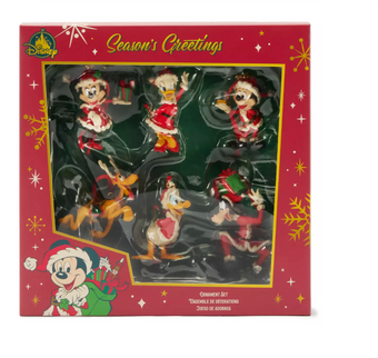 Disney Parks Santa Mickey and Friends Holiday Christmas Ornament New with Box