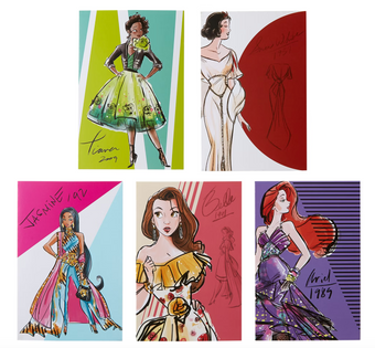 Disney Store Disney Designer Collection Notecard Set Princess Doll New with Box