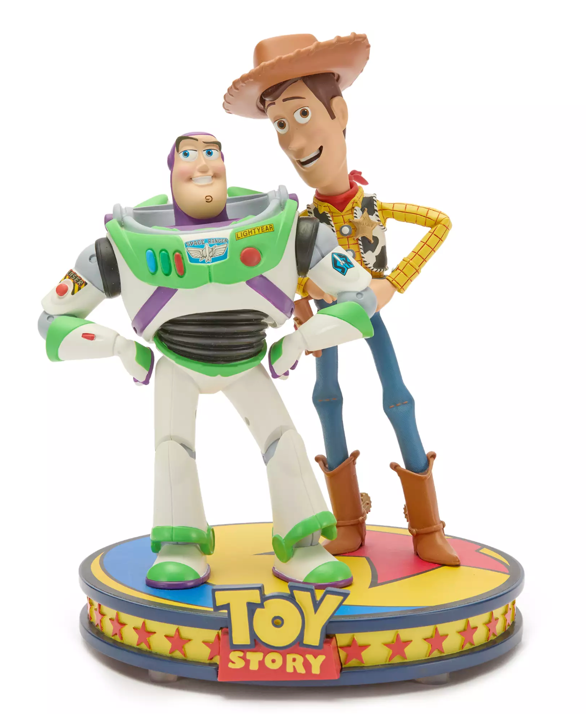 Disney Parks Woody and Buzz Lightyear Musical Figure Toy Story 30th Anniversary