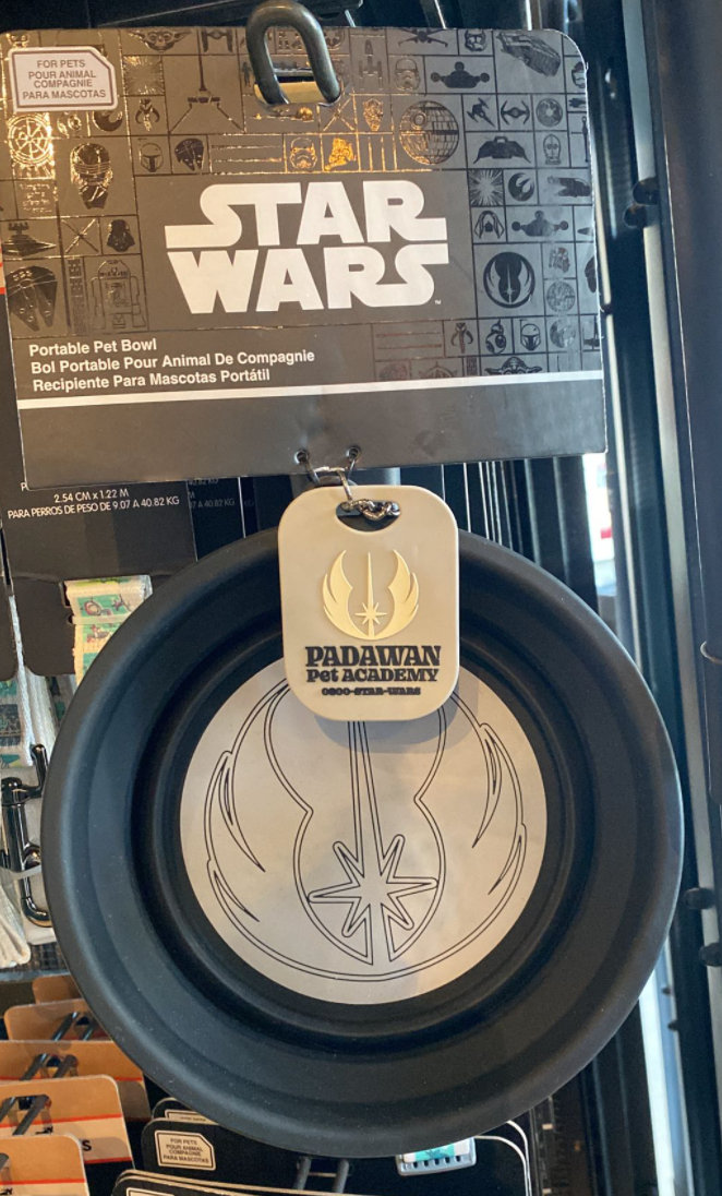 Disney Parks Star Wars Yoda Padawan Pet Academy Portable Pet Bowl New with Tag