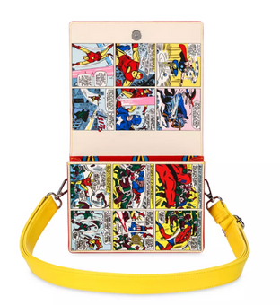 Disney Parks Avengers Marvel Comic Book Loungefly Crossbody Bag New With Tags