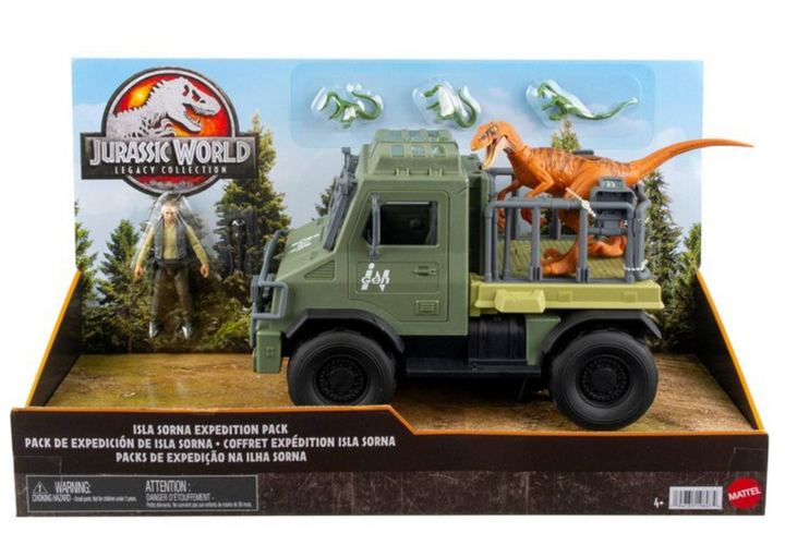 山賊マウンテン　ジャラジャラ Jurassic World Legacy Isla Sorna Jeep Expedition Toy Vehicle Pack