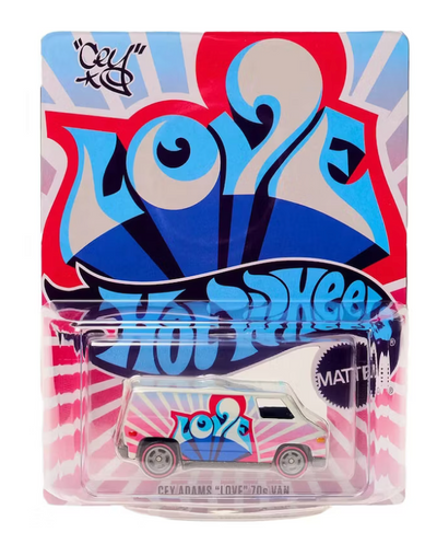 Barbie: The Movie Hot Wheels Cey Adams “LOVE” 70’s Van Die-Cast Vehicle New