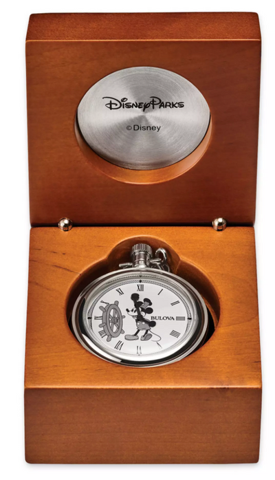 Disney Parks Pocket Watch By Bulova Mickey Mouse New with Box