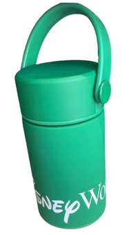 Disney Parks Walt Disney World Logo Mania Green Bottle Water Small New With Tag