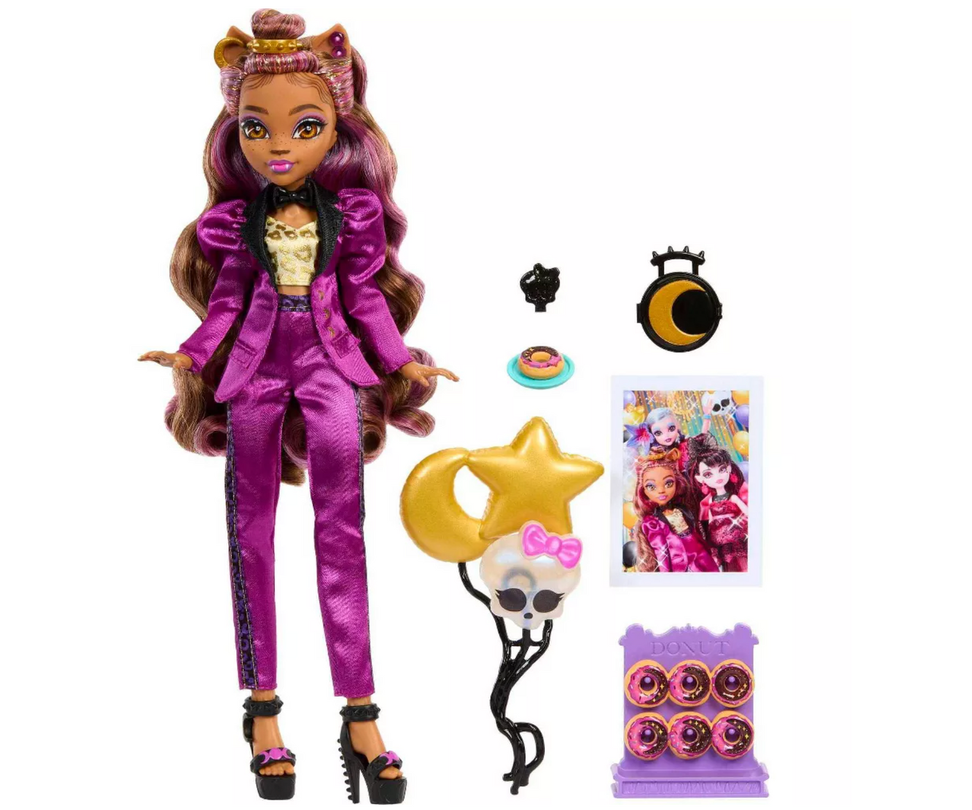 Mattel Monster High Monster Ball Clawdeen Wolf Fashion Doll New with Box
