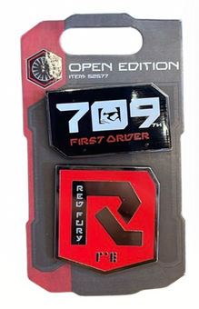 Disney Parks Star Wars Galaxy Edge First Order Red Fury Pin Set New With Tag