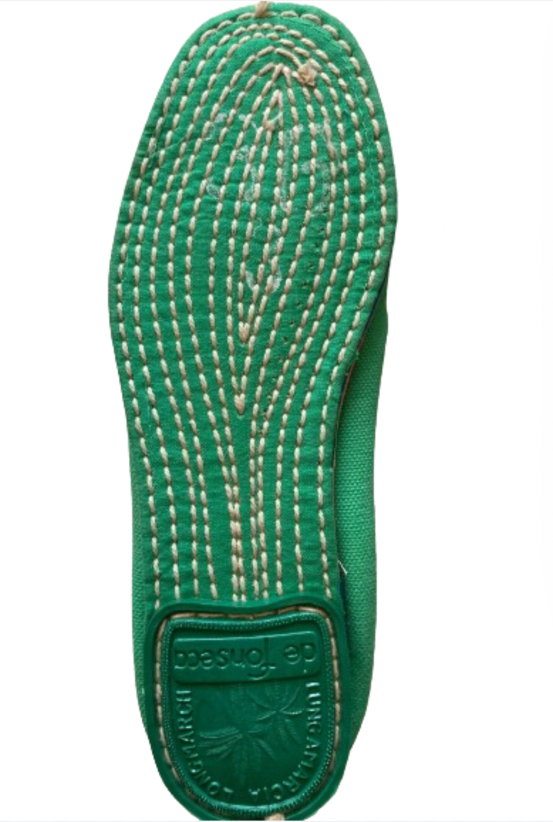 Disney Green Mickey Minnie Love De Fonseca Italy Espadrilles Shoes Size 7 New