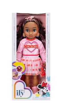 Disney ILY 4EVER Minnie Inspired 18” Doll Dark Brown Hair/Eyes Toy New W Box