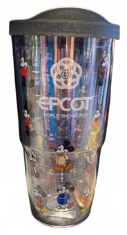 Disney Parks Tervis Epcot World Showcase Mickey Mouse Standing Tumbler New W Tag