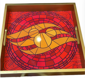 Disney Parks Cruise Line Mosaic Collection Red Tray New With Tag