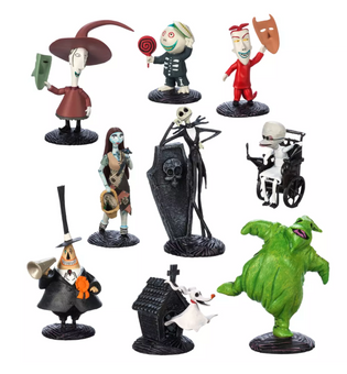 Disney Parks The Nightmare Before Christmas Deluxe Figure Set New With Box