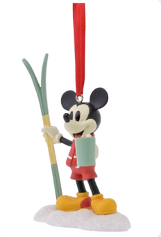 Disney Parks Mickey Mouse Enjoying Skiing Christmas Ornament New With Tag