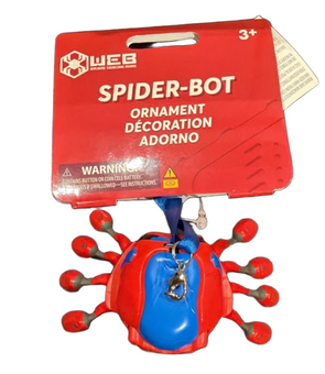 Disney Parks Marvel Spiderman Spider-Bot Light Up Christmas Ornament New w Tag