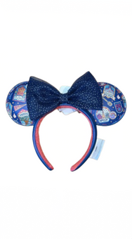 Disney Parks WDW 55th Anniversary Minnie Bow Ear Adult Headband New with Tags