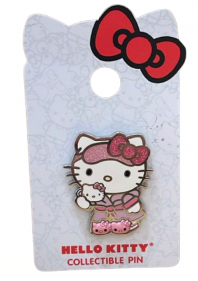 Universal Studios Hello Kitty Sleeping Mask PJ Pin New With Card